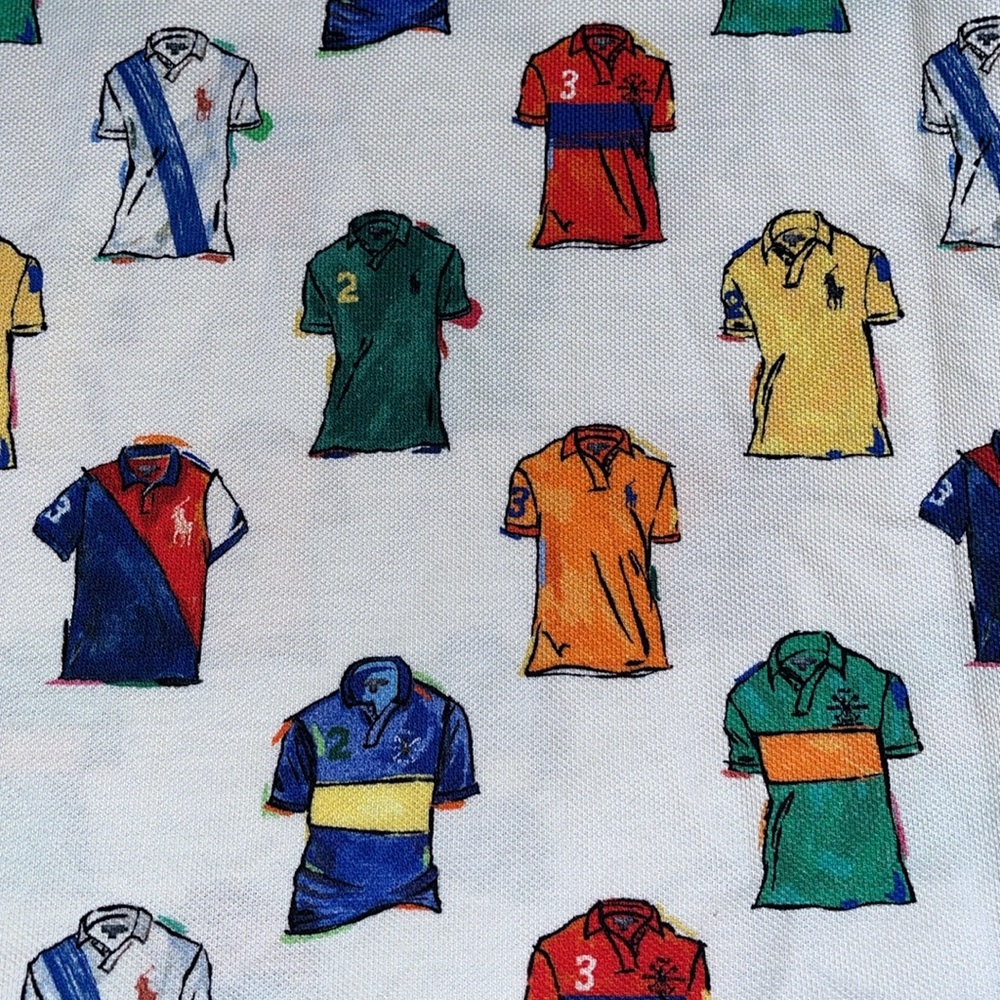 2XLT Polo Ralph Lauren Printed Shirt Cotton Bright Multicolor Mens 2XL Tall $168 - Picture 8 of 12